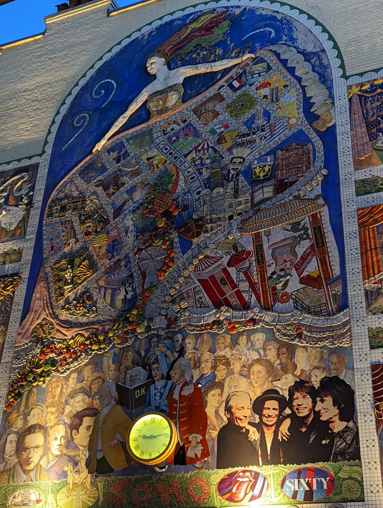 photo of a mural displayed in SOHO